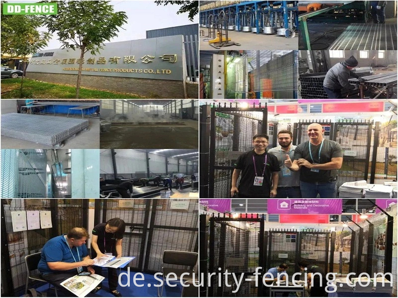 Home Outdoor Dekoratives Metall 3D gebogene Schweißdrahtnetz Privatsphäre Gartenzaun für Zaunpanel